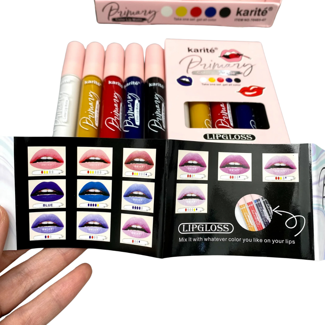 Labial Liquido, 5 colores