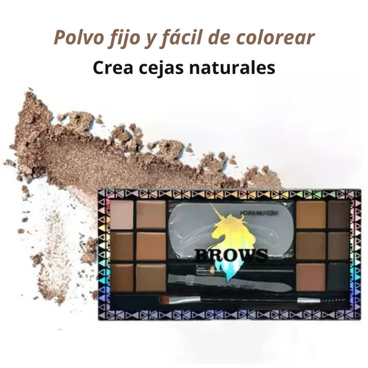 Paleta de Maquillaje de Cejas de 12 Colores – Kit Completo para Cejas Perfectas