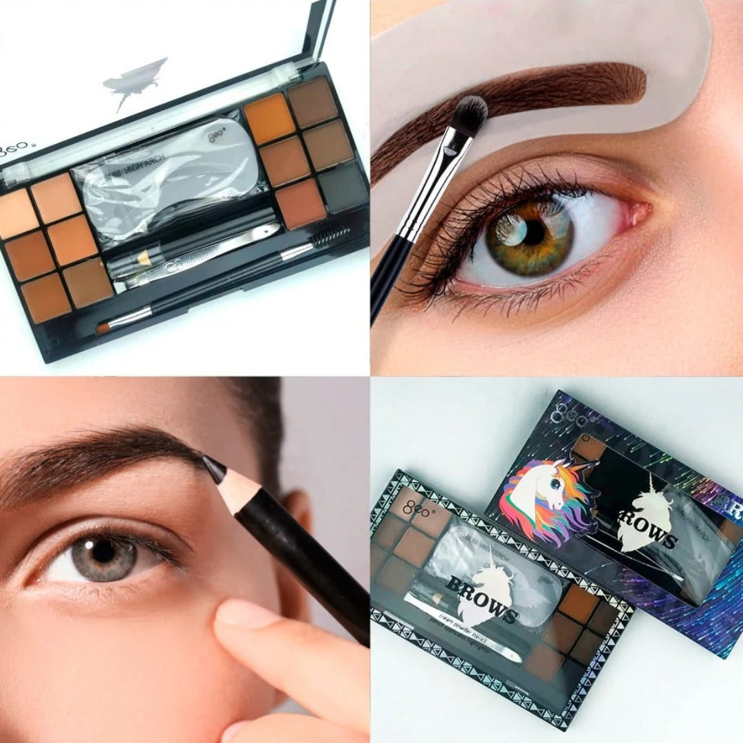 Paleta de Maquillaje de Cejas de 12 Colores – Kit Completo para Cejas Perfectas